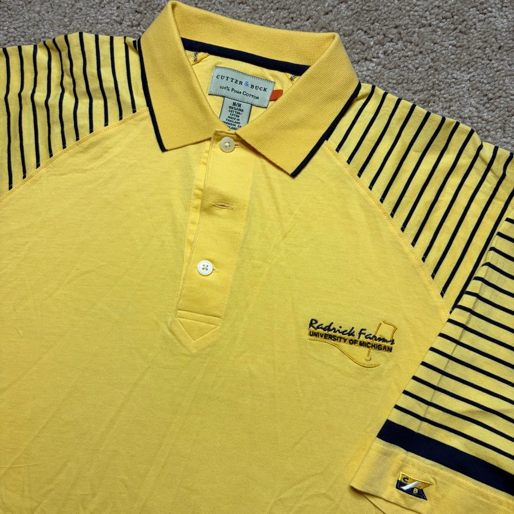 Vintage University Michigan Radrick Farms Golf Course Polo Shirt